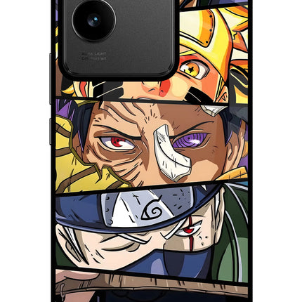 Naruto Character IQOO Z7 Pro 5G Glass Case Back Cover by Casekaro