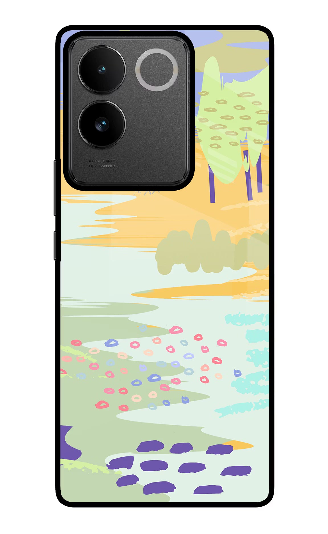 Scenery IQOO Z7 Pro 5G Glass Case Back Cover by Casekaro
