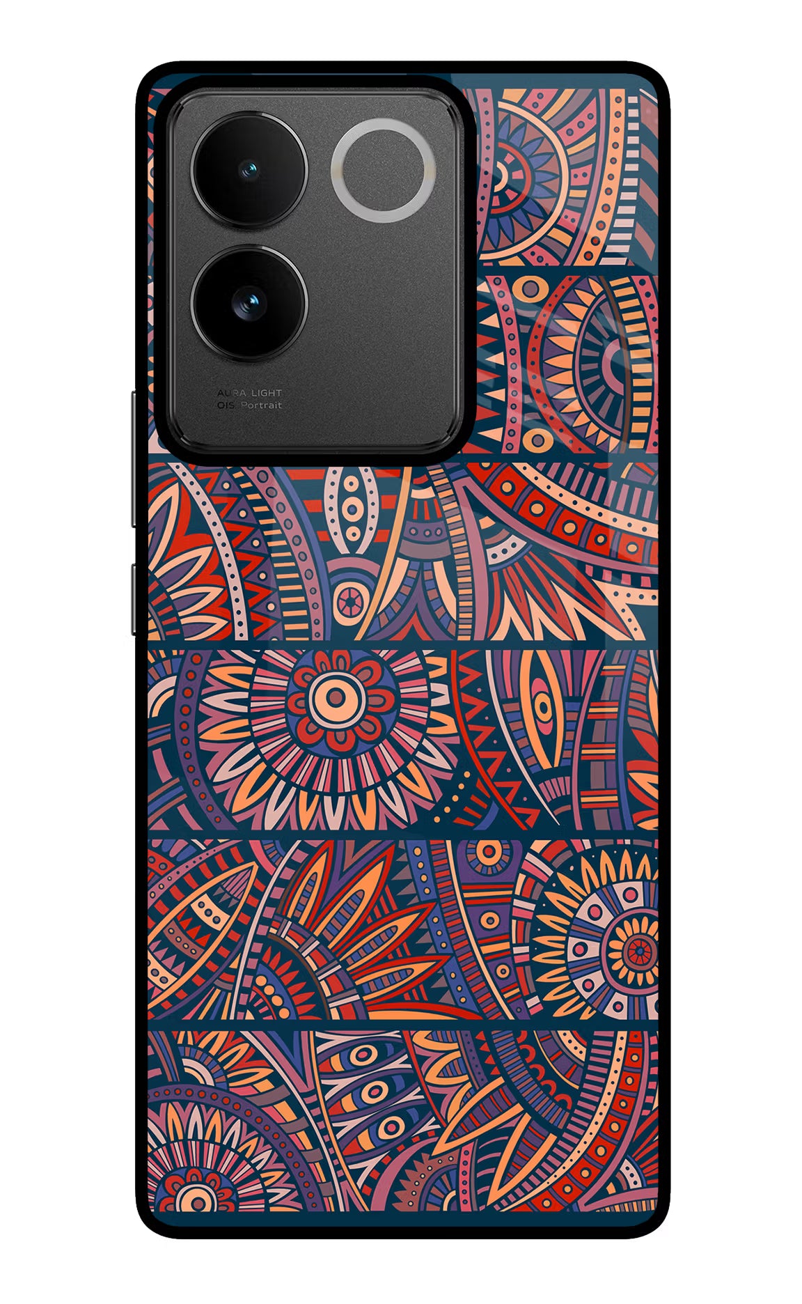 African Culture Design IQOO Z7 Pro 5G Glass Case Back Cover by Casekaro