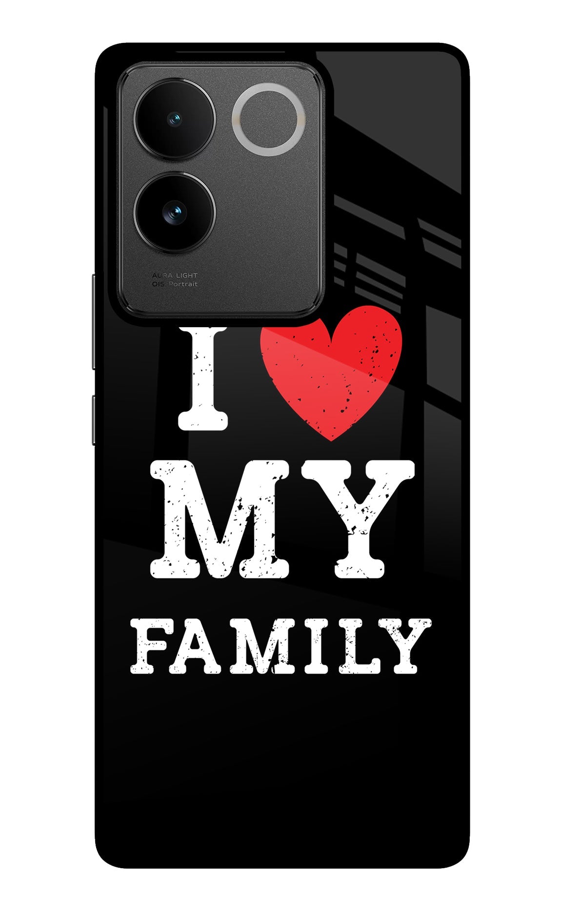 I Love My Family IQOO Z7 Pro 5G Glass Case