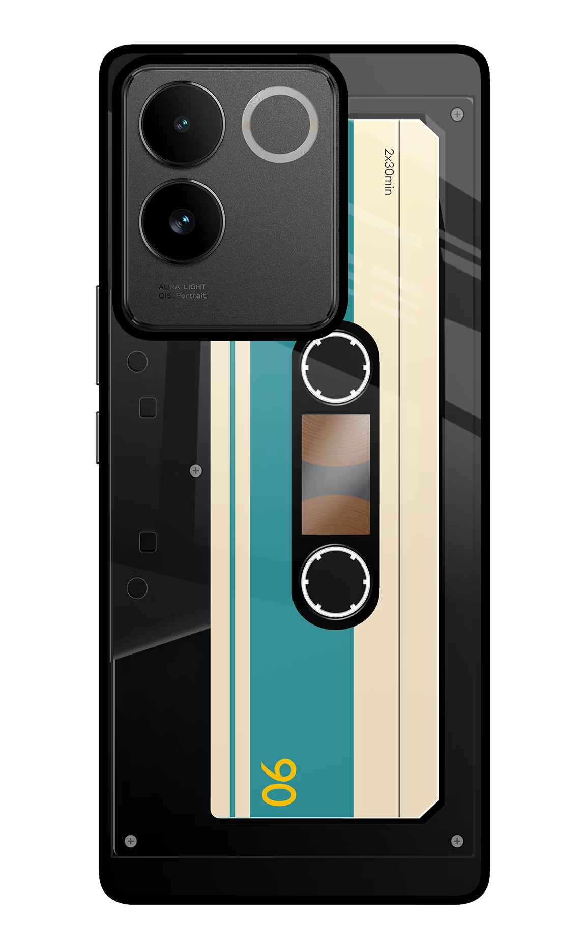 Cassette IQOO Z7 Pro 5G Glass Case Back Cover by Casekaro