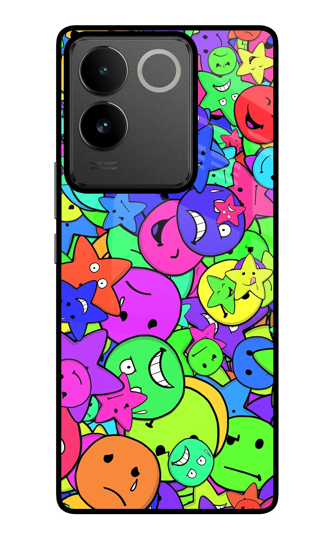 Fun Doodle IQOO Z7 Pro 5G Glass Case