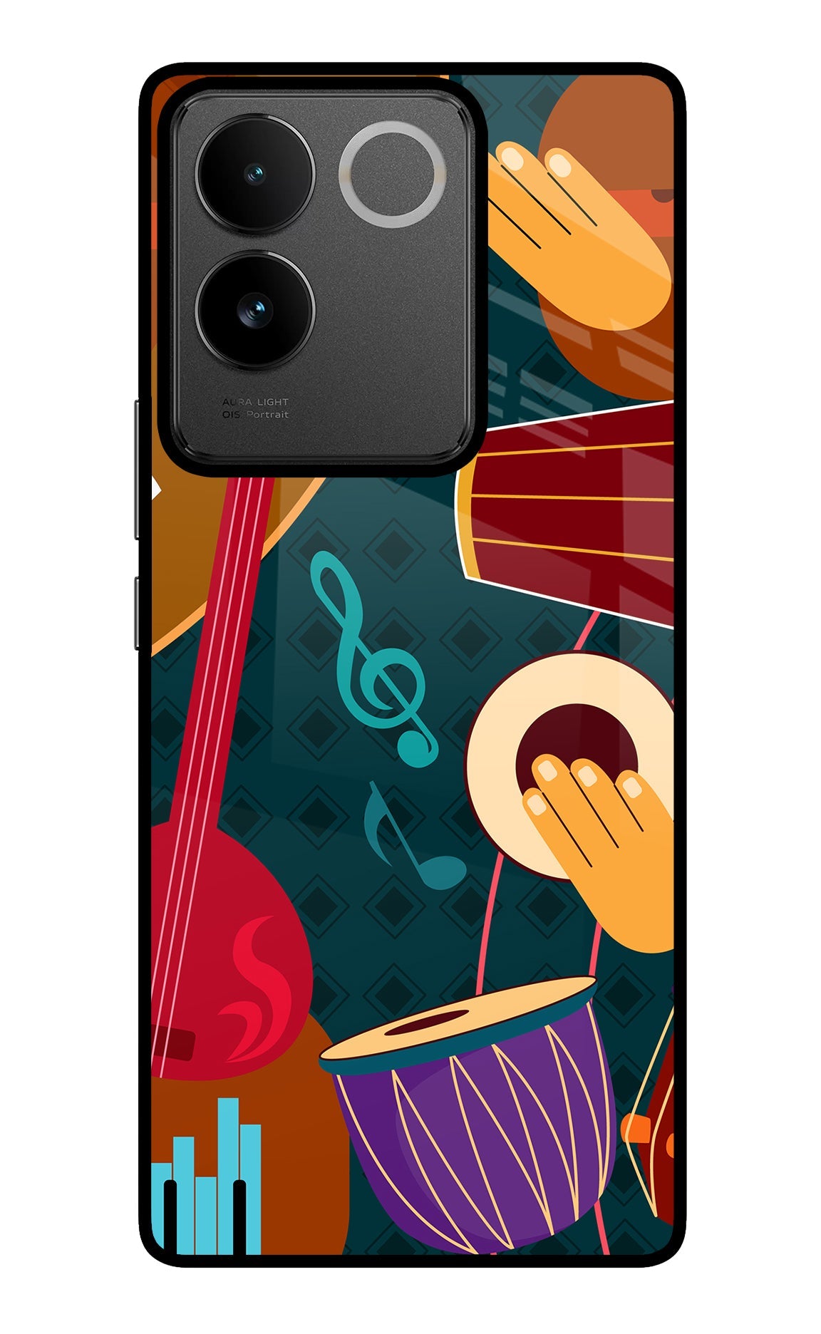 Music Instrument IQOO Z7 Pro 5G Glass Case