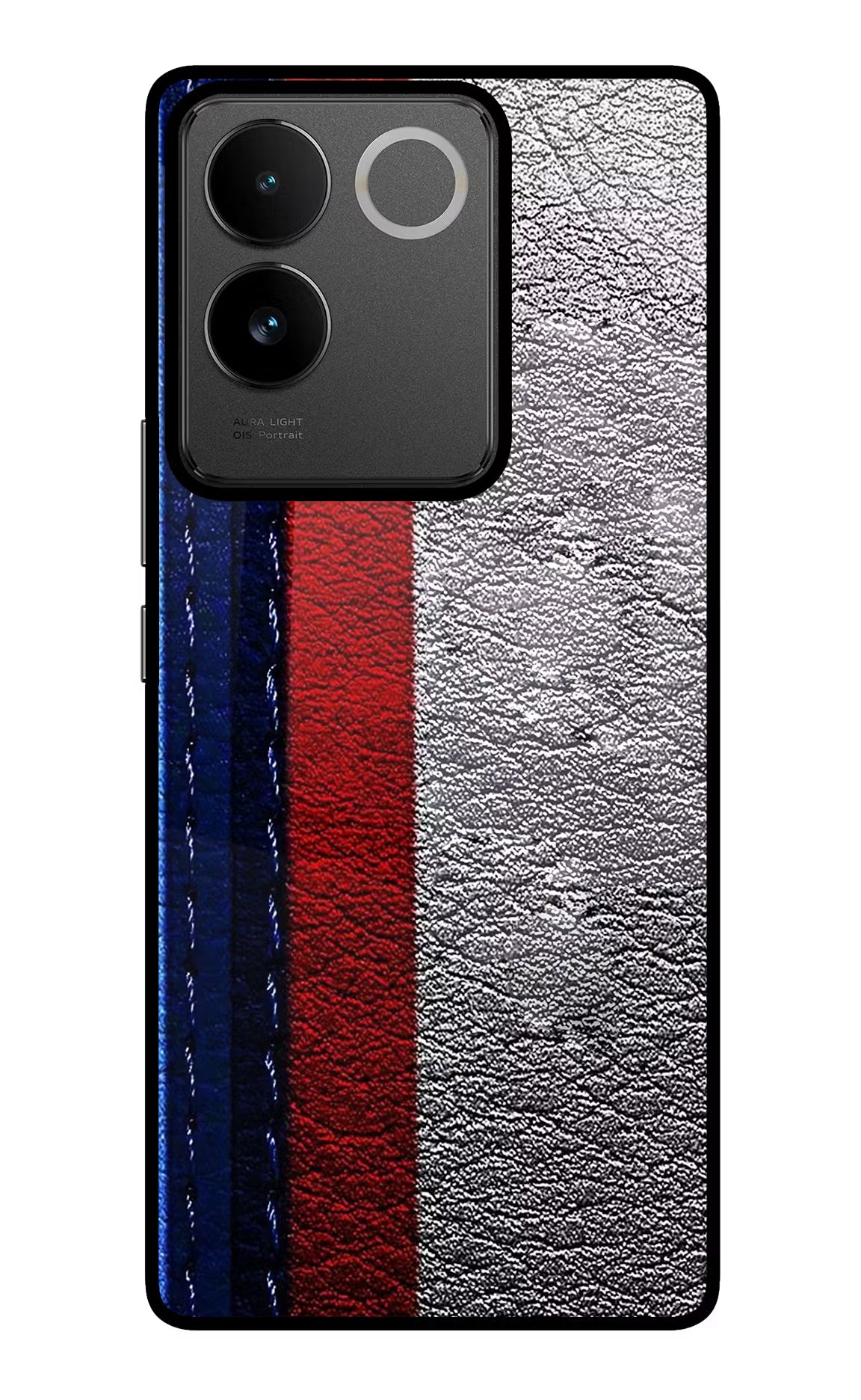 BMW Stripes IQOO Z7 Pro 5G Glass Case Back Cover by Casekaro