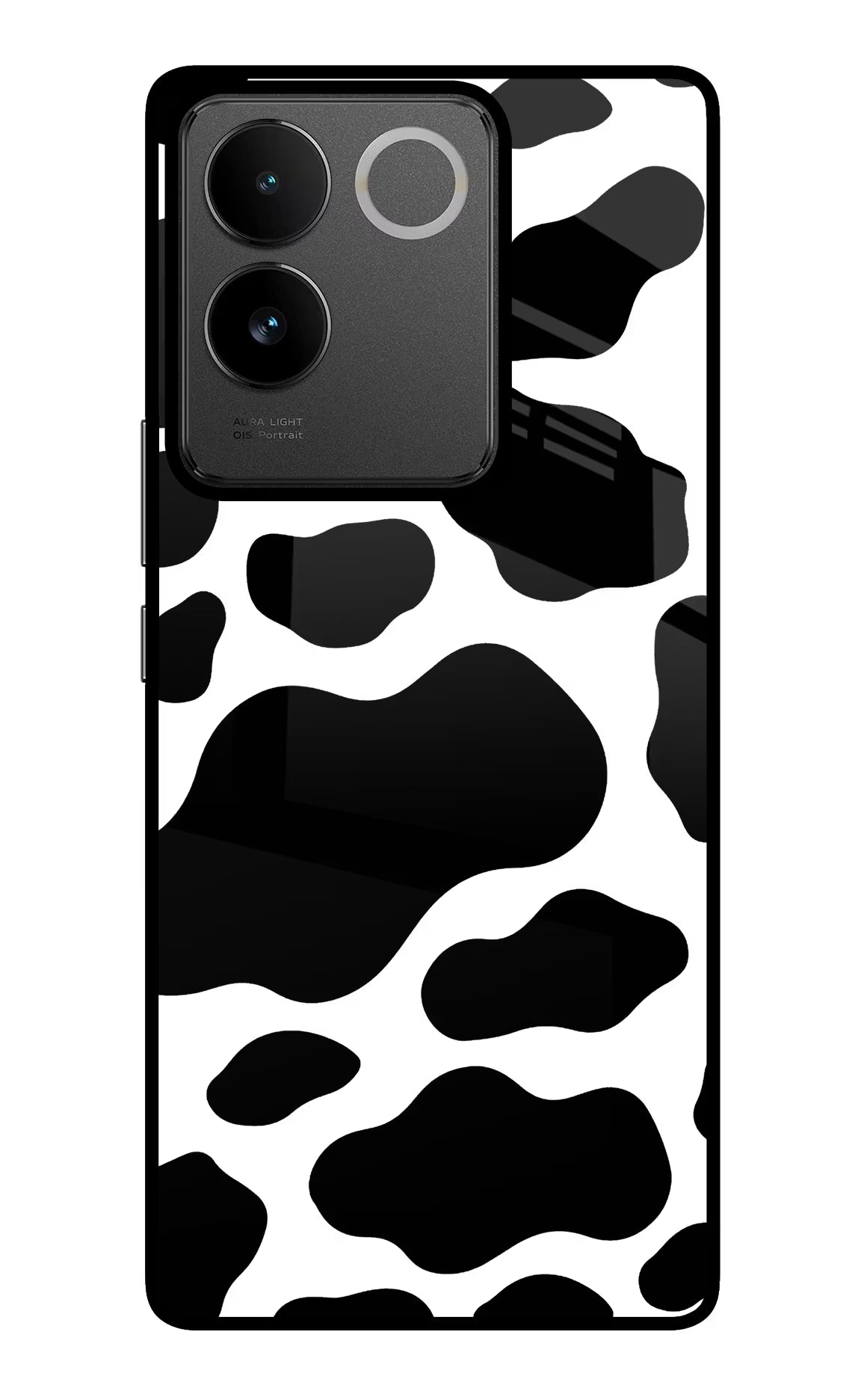 Cow Spots IQOO Z7 Pro 5G Glass Case Back Cover by Casekaro