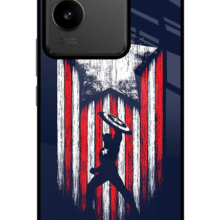 Captain America Marvel Art IQOO Z7 Pro 5G Glass Case