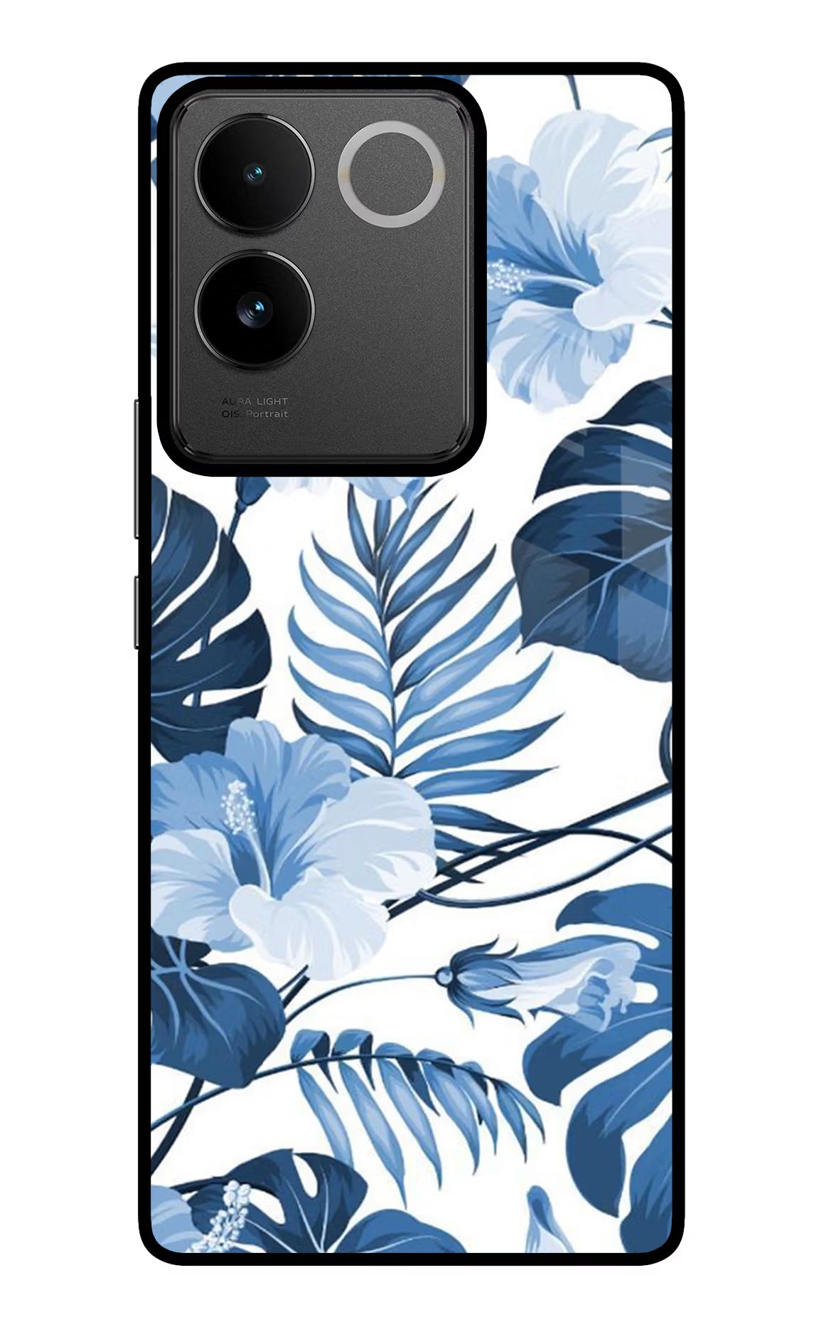Fabric Art IQOO Z7 Pro 5G Glass Case Back Cover by Casekaro