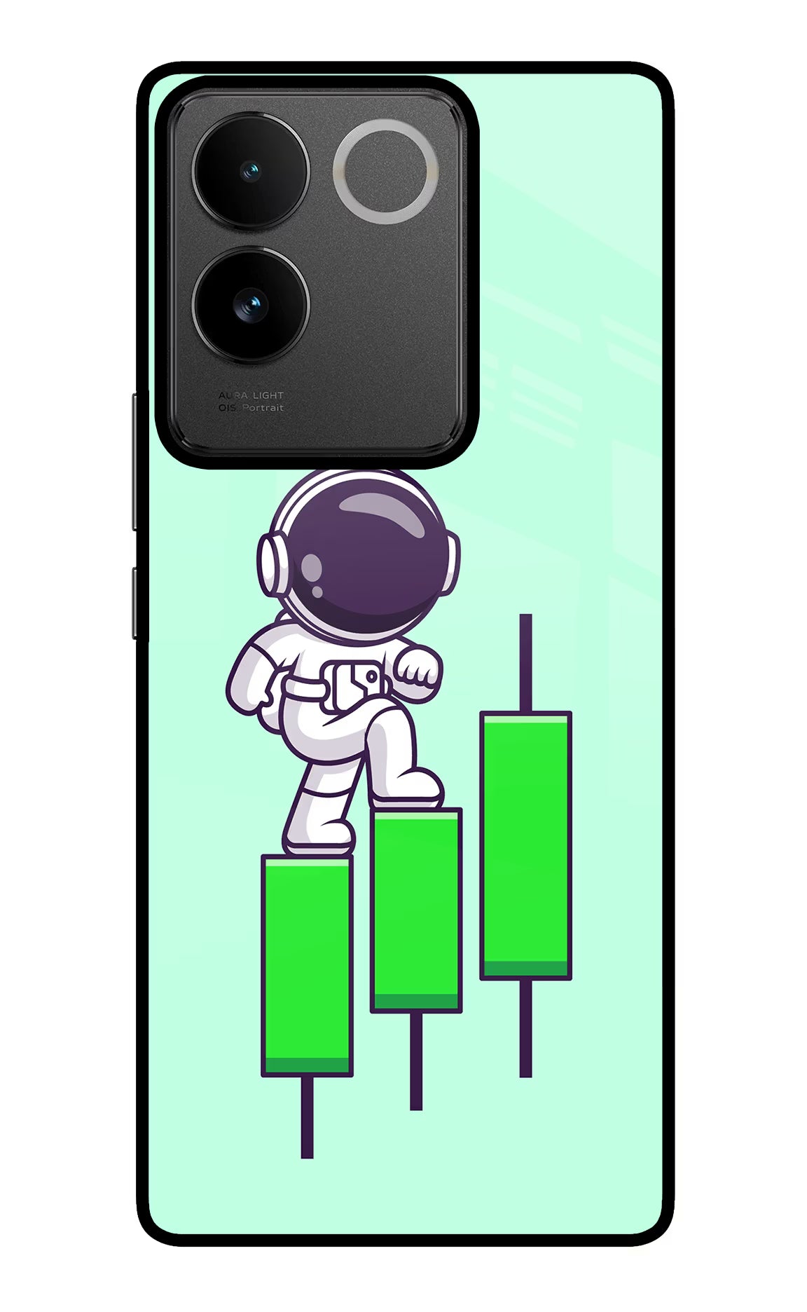 Astronaut Trader IQOO Z7 Pro 5G Glass Case