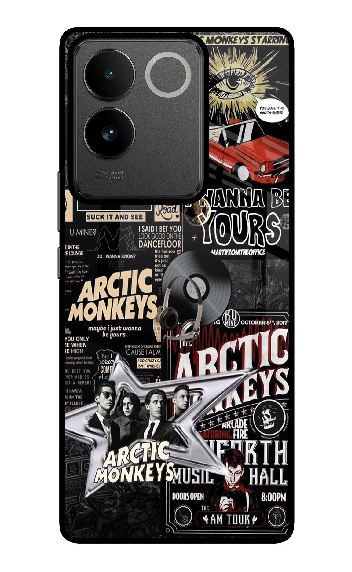 Arctic Monkeys IQOO Z7 Pro 5G Glass Case Back Cover by Casekaro