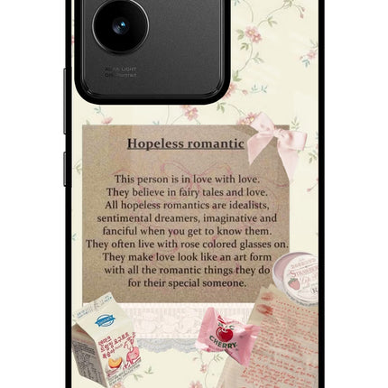 Hopeless Romantic IQOO Z7 Pro 5G Glass Case Back Cover by Casekaro