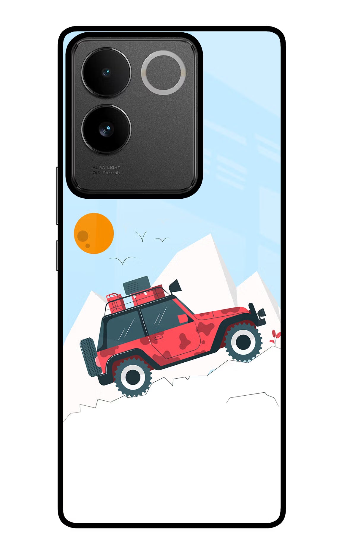 Mountain Trail Beast IQOO Z7 Pro 5G Glass Case Back Cover by Casekaro