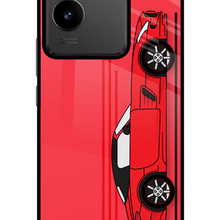 Red Velocity IQOO Z7 Pro 5G Glass Case