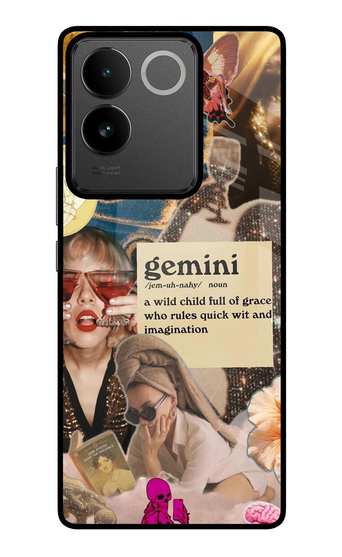 Gemini Zodiac IQOO Z7 Pro 5G Glass Case Back Cover by Casekaro