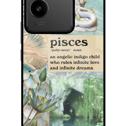 Pisces Zodiac IQOO Z7 Pro 5G Glass Case Back Cover by Casekaro