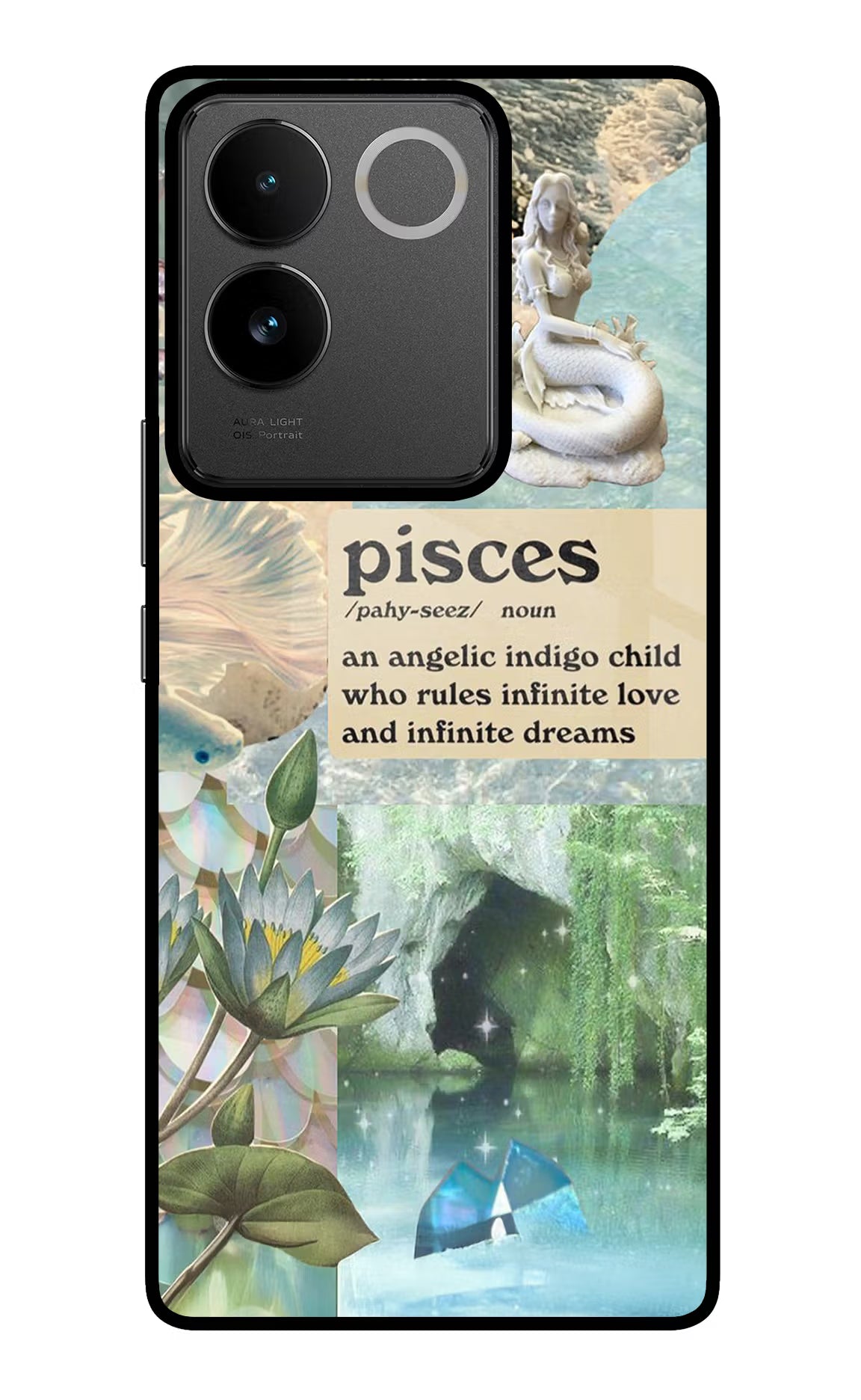 Pisces Zodiac IQOO Z7 Pro 5G Glass Case Back Cover by Casekaro