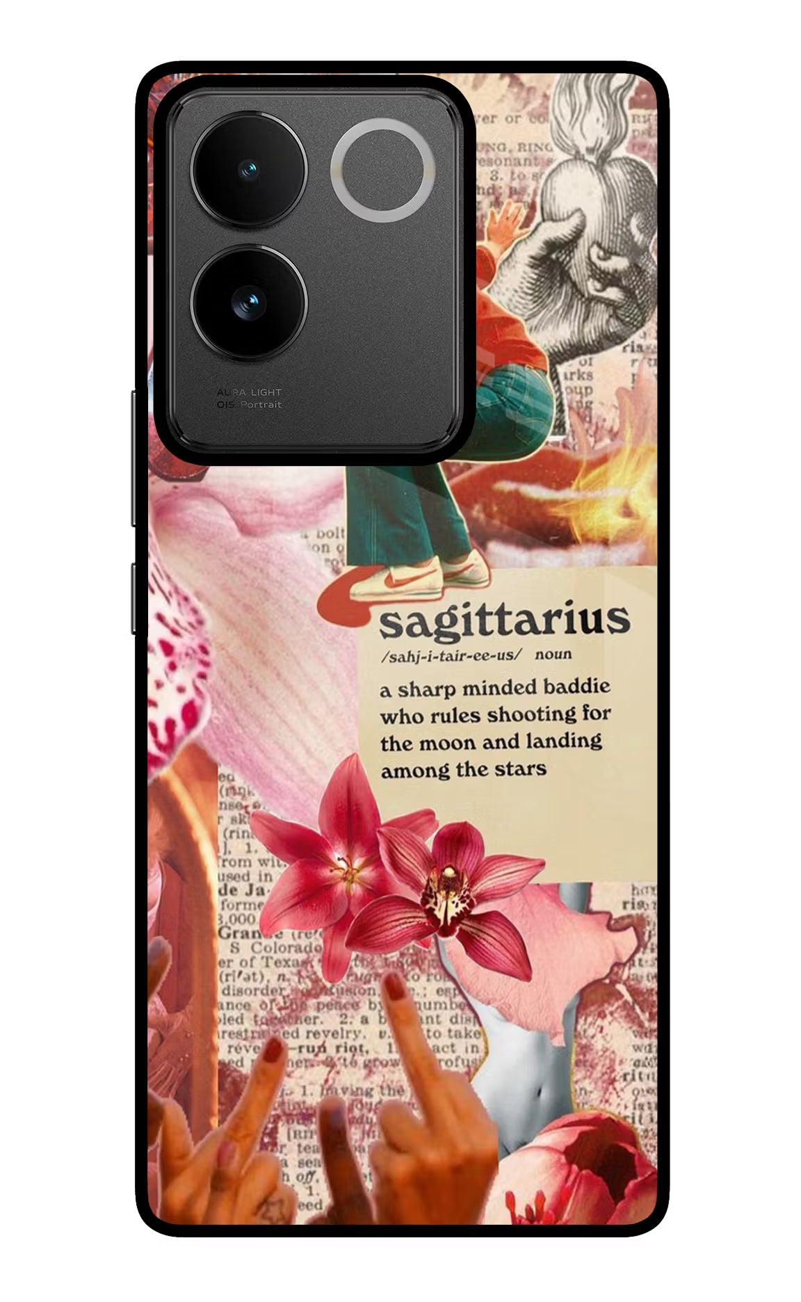 Sagittarius Zodiac IQOO Z7 Pro 5G Glass Case Back Cover by Casekaro