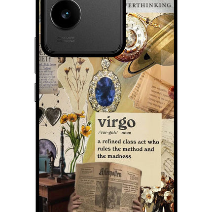Virgo Zodiac IQOO Z7 Pro 5G Glass Case Back Cover by Casekaro