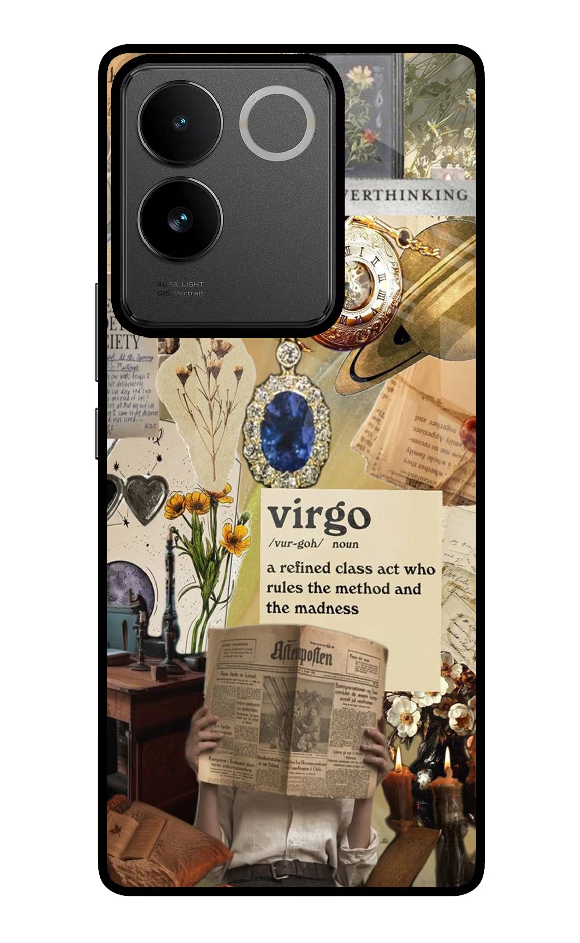 Virgo Zodiac IQOO Z7 Pro 5G Glass Case Back Cover by Casekaro