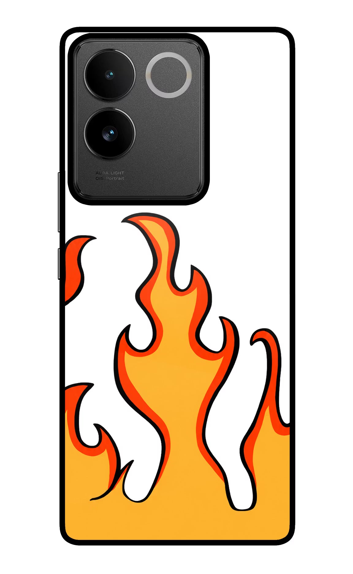 Fired Up – White IQOO Z7 Pro 5G Glass Case