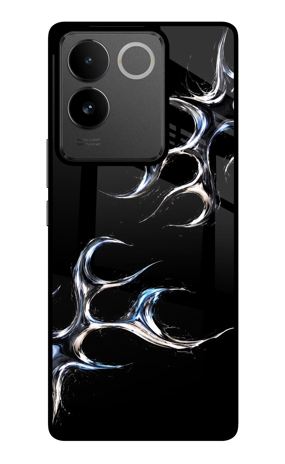 Chrome Tribal IQOO Z7 Pro 5G Glass Case Back Cover by Casekaro