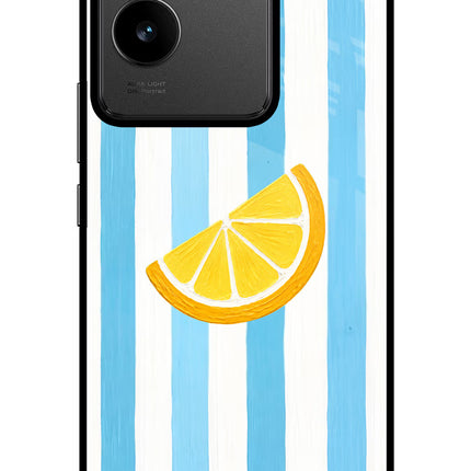 Summer Lemon IQOO Z7 Pro 5G Glass Case Back Cover by Casekaro