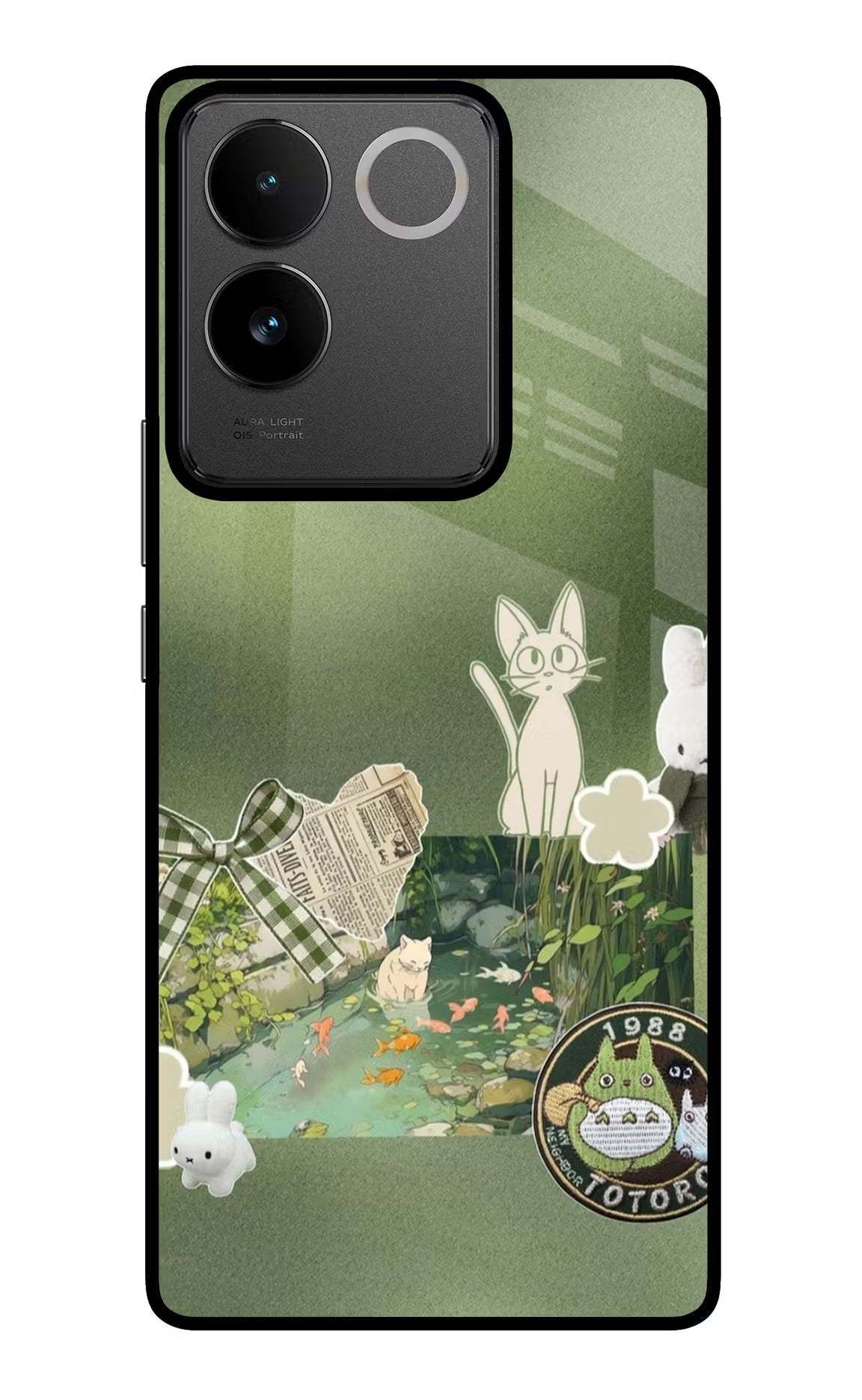 Aesthetic anime IQOO Z7 Pro 5G Glass Case Back Cover by Casekaro