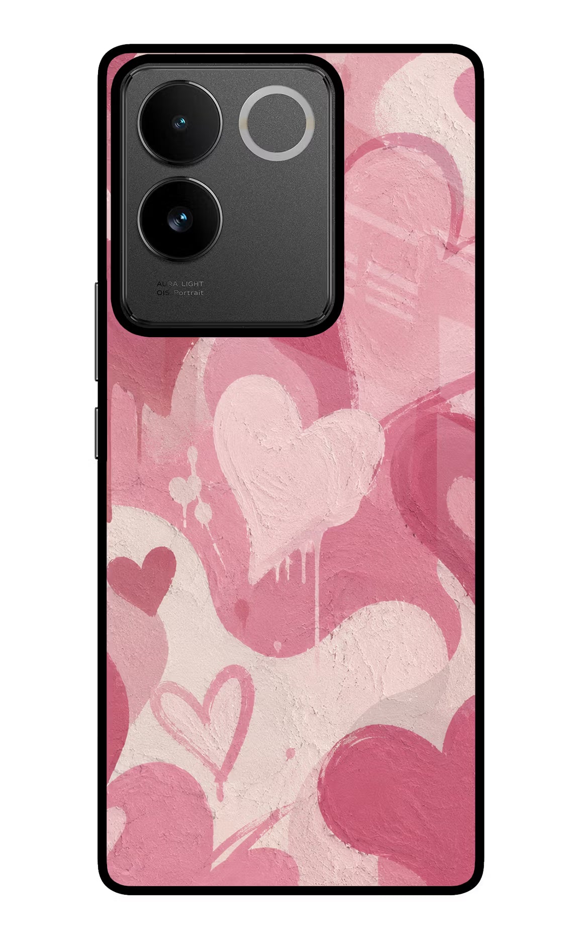 Hearty case IQOO Z7 Pro 5G Glass Case Back Cover by Casekaro