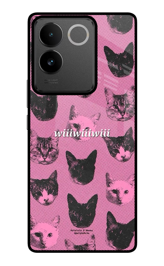 Pink Cats IQOO Z7 Pro 5G Glass Case
