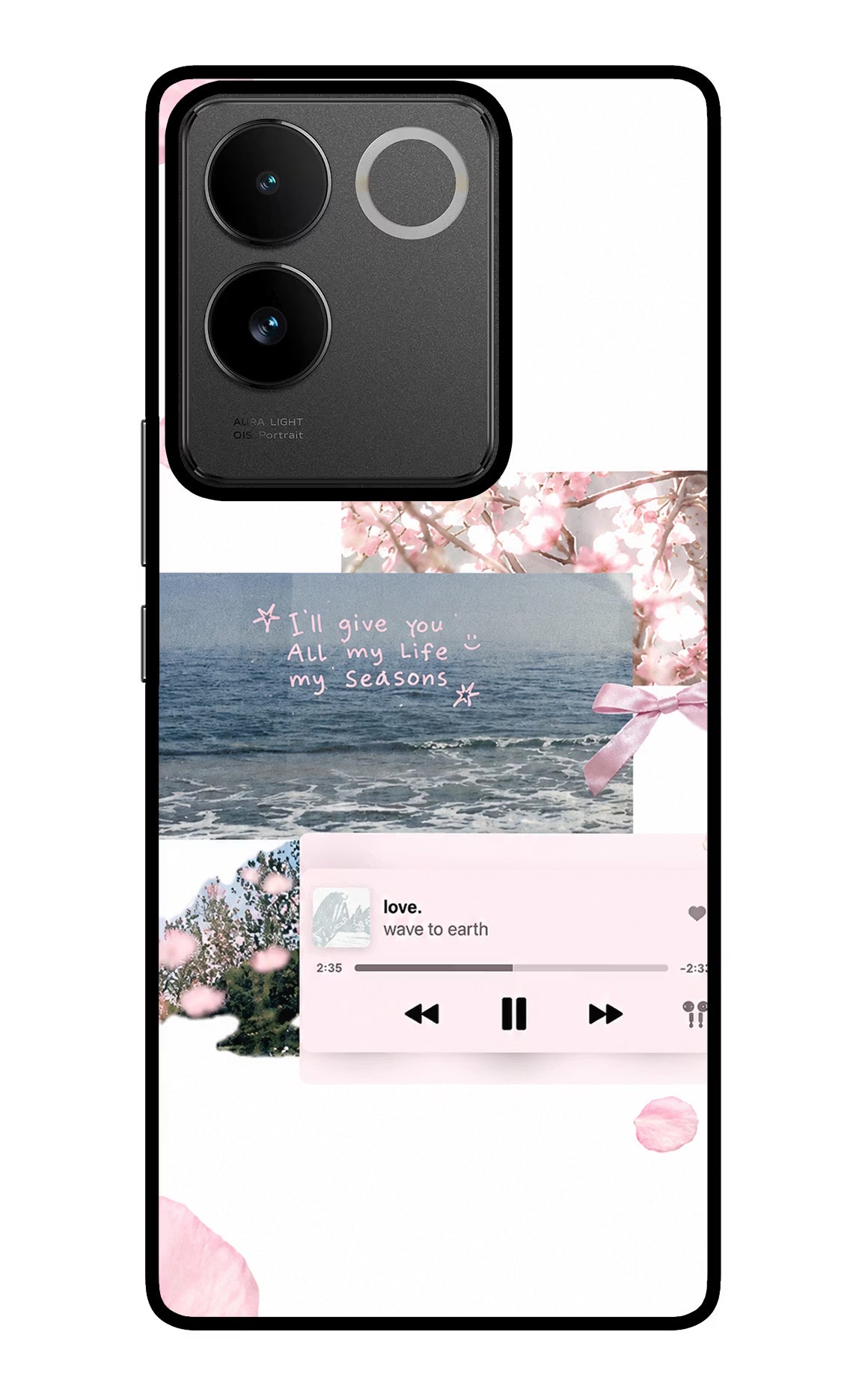 Wave to earth IQOO Z7 Pro 5G Glass Case Back Cover by Casekaro