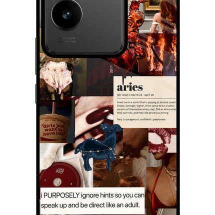 Zodiac Aries IQOO Z7 Pro 5G Glass Case