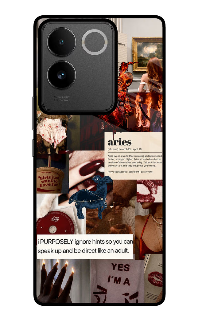 Zodiac Aries IQOO Z7 Pro 5G Glass Case