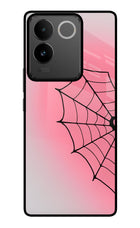 Pink Web IQOO Z7 Pro 5G Glass Case