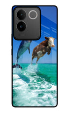 Dolphin vs Cow IQOO Z7 Pro 5G Glass Case