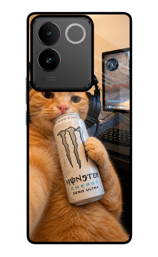 Gamer Cat Energy IQOO Z7 Pro 5G Glass Case