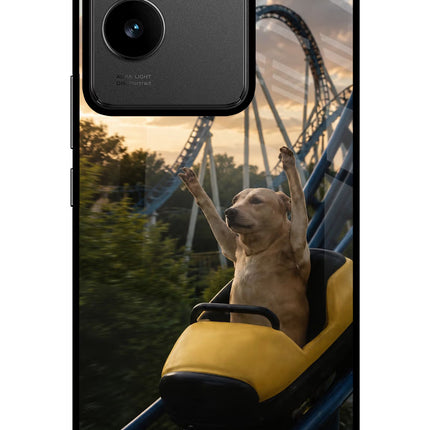 Rollercoaster Dog IQOO Z7 Pro 5G Glass Case