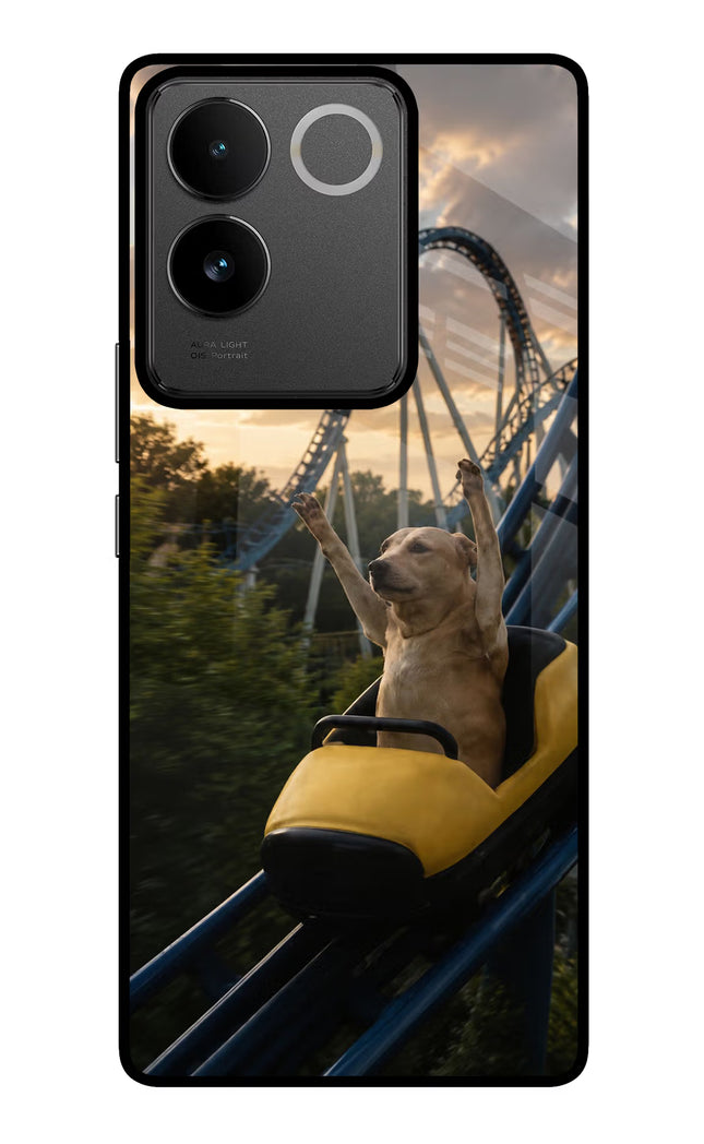 Rollercoaster Dog IQOO Z7 Pro 5G Glass Case