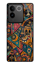Folk Print IQOO Z7 Pro 5G Glass Case