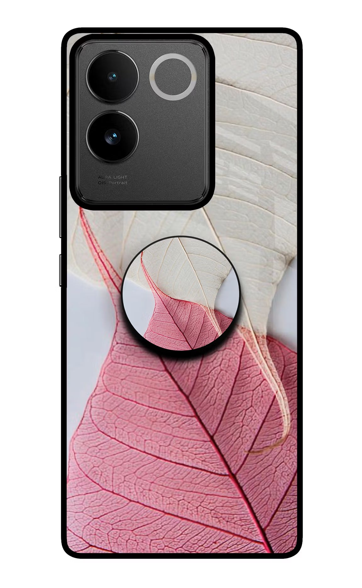White Pink Leaf IQOO Z7 Pro 5G Pop Case by Casekaro