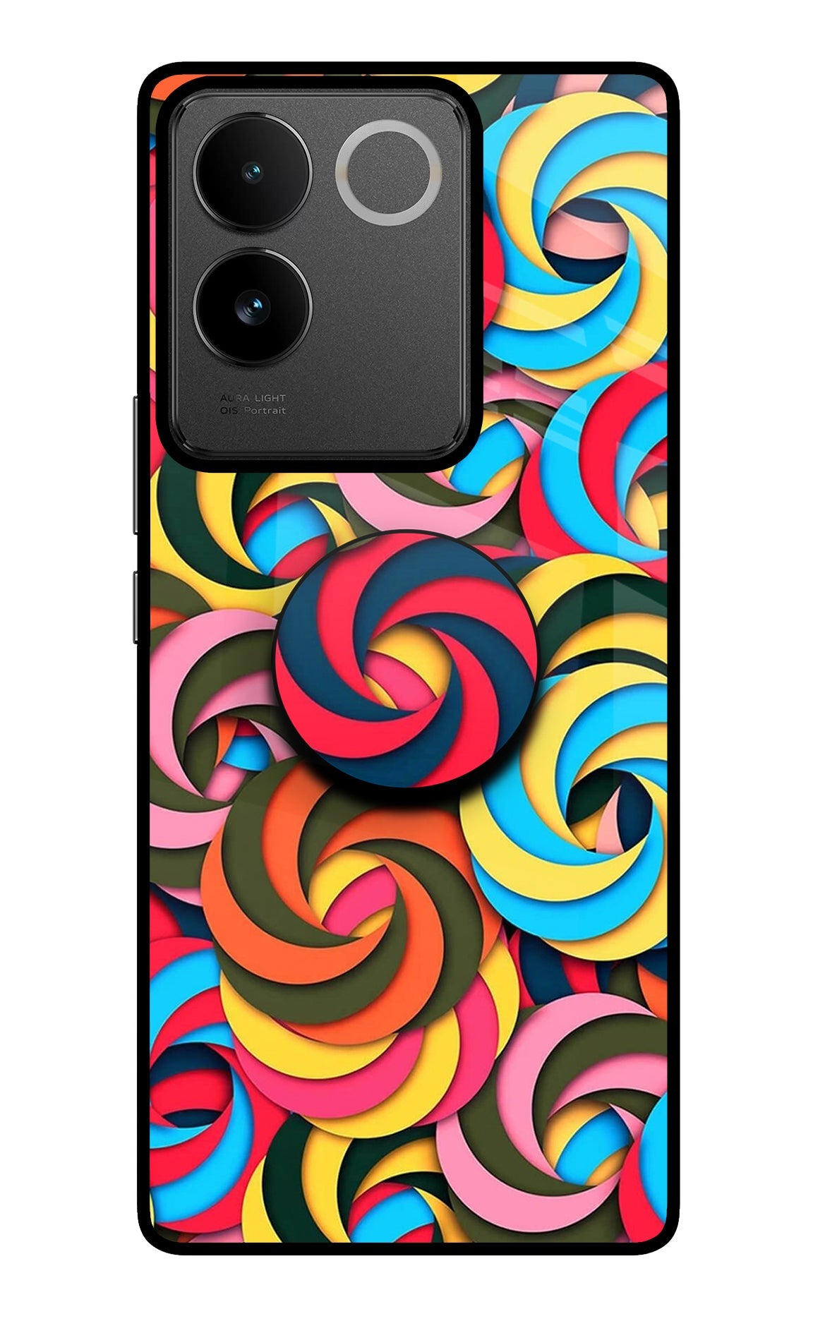 Spiral Pattern IQOO Z7 Pro 5G Pop Case