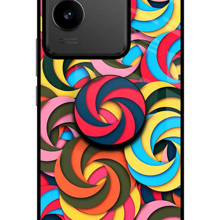 Spiral Pattern IQOO Z7 Pro 5G Pop Case by Casekaro