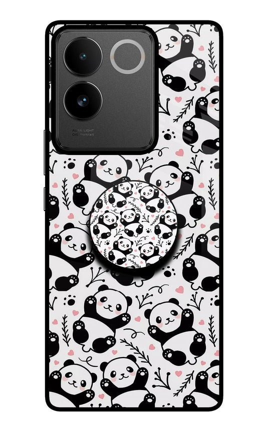 Cute Panda IQOO Z7 Pro 5G Glass Case