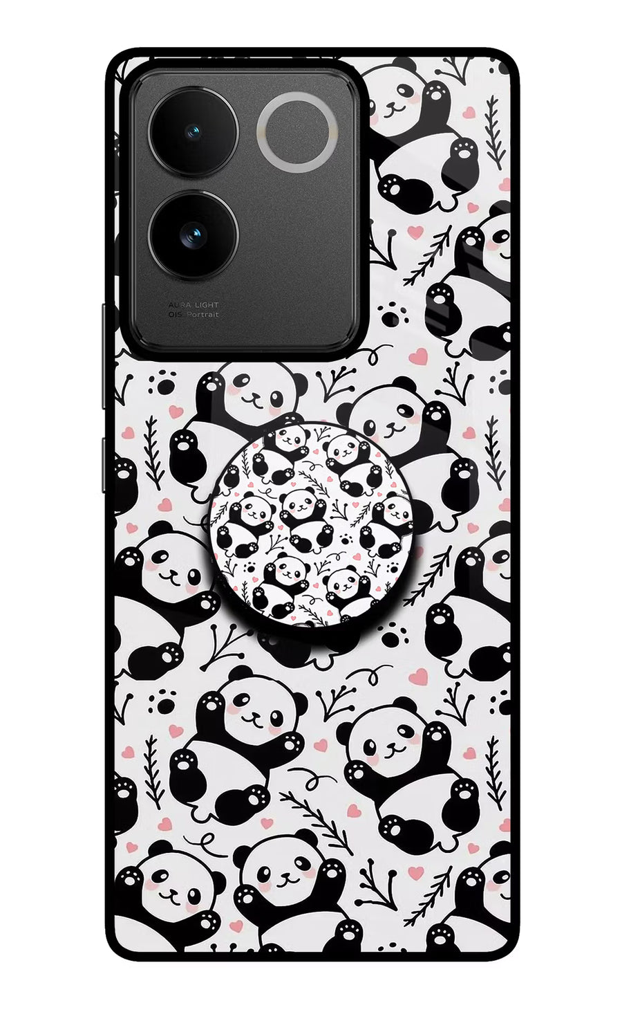 Cute Panda IQOO Z7 Pro 5G Pop Case, Metal case