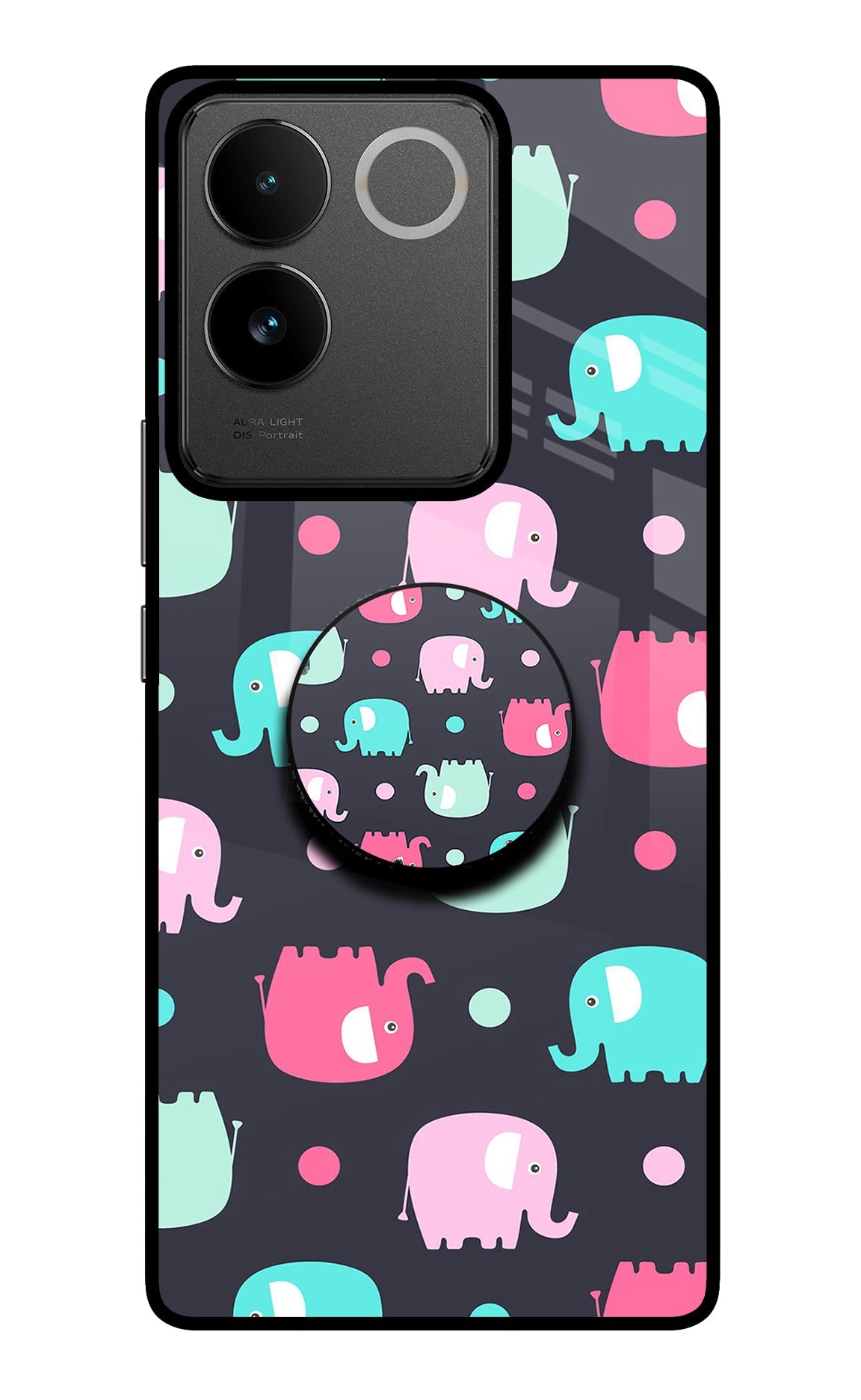 Baby Elephants IQOO Z7 Pro 5G Glass Case