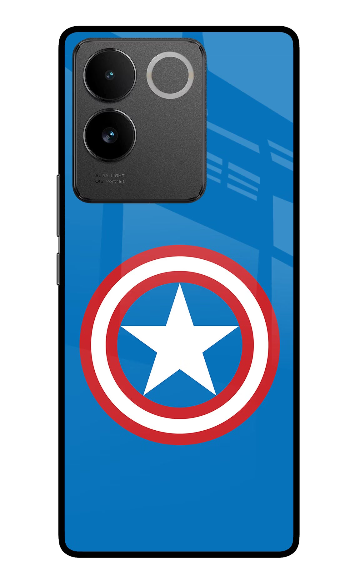 Captain America Logo Vivo T2 Pro 5G Glass Case