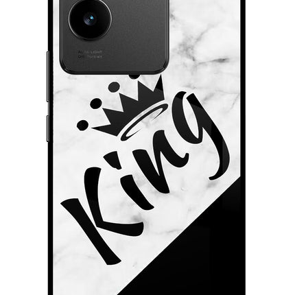 King Vivo T2 Pro 5G Glass Case Back Cover by Casekaro