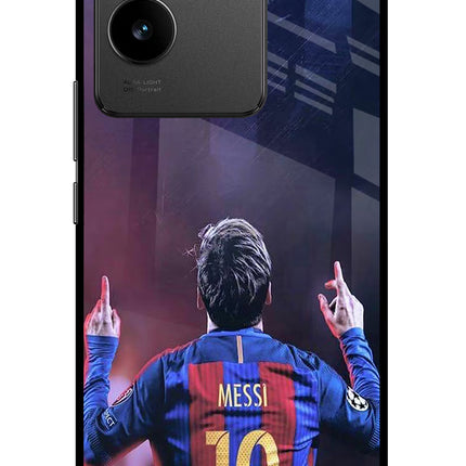 Messi Vivo T2 Pro 5G Glass Case Back Cover by Casekaro