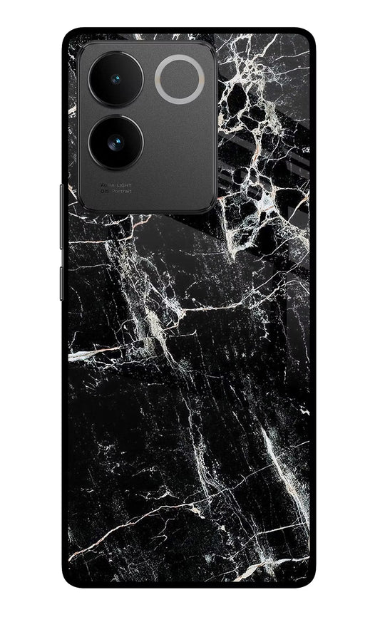 Black Marble Texture Vivo T2 Pro 5G Glass Case