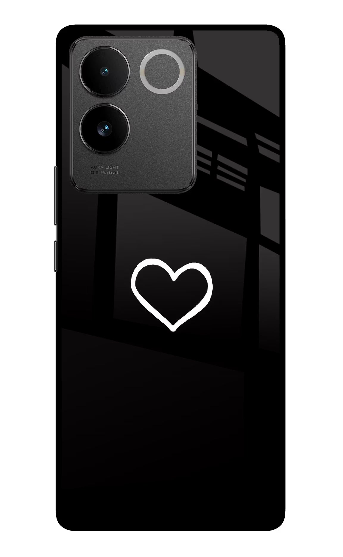 Heart Vivo T2 Pro 5G Glass Case Back Cover by Casekaro