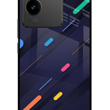 Abstract Design Vivo T2 Pro 5G Glass Case Back Cover by Casekaro
