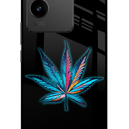 Weed Vivo T2 Pro 5G Glass Case Back Cover by Casekaro